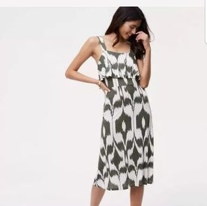 ISLANDER RUFFLE MIDI DRESS